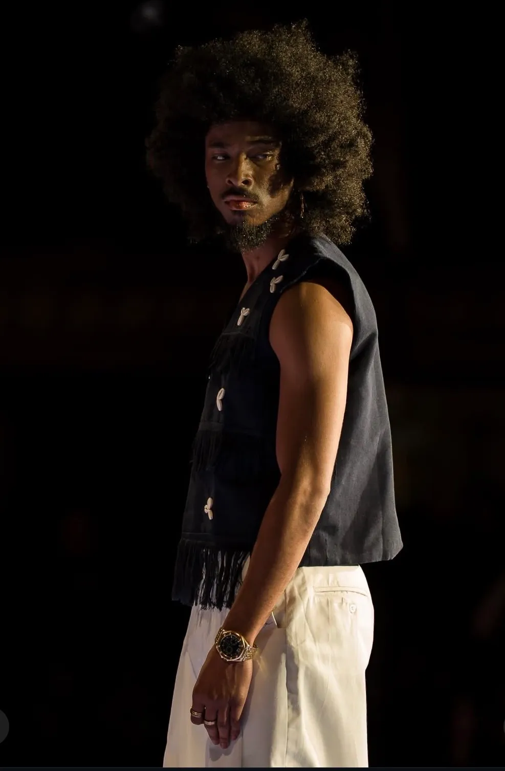 Sleeveless Aso Oke Jacket - Image 2