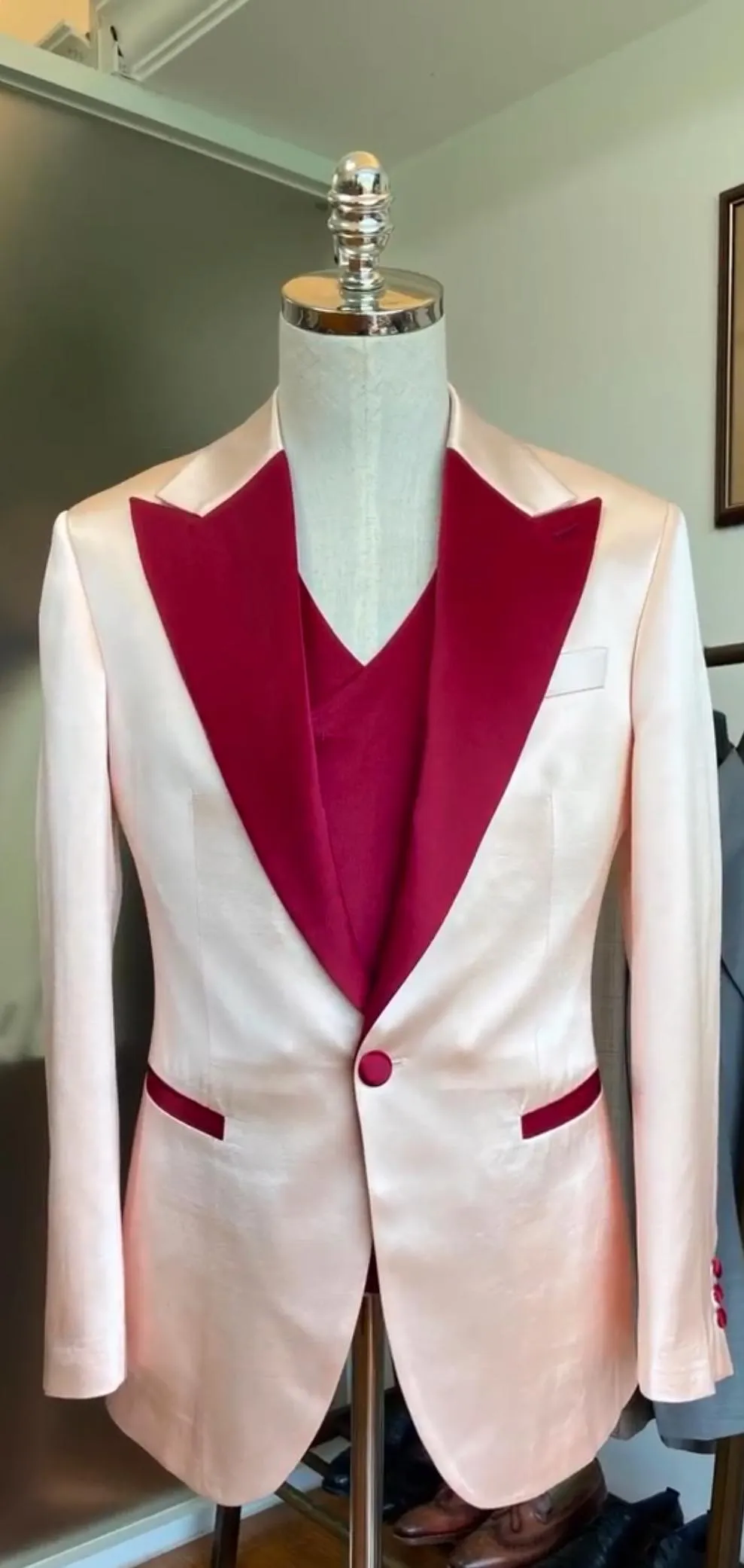 Rose Reverance Tuxedo Suit - Image 1