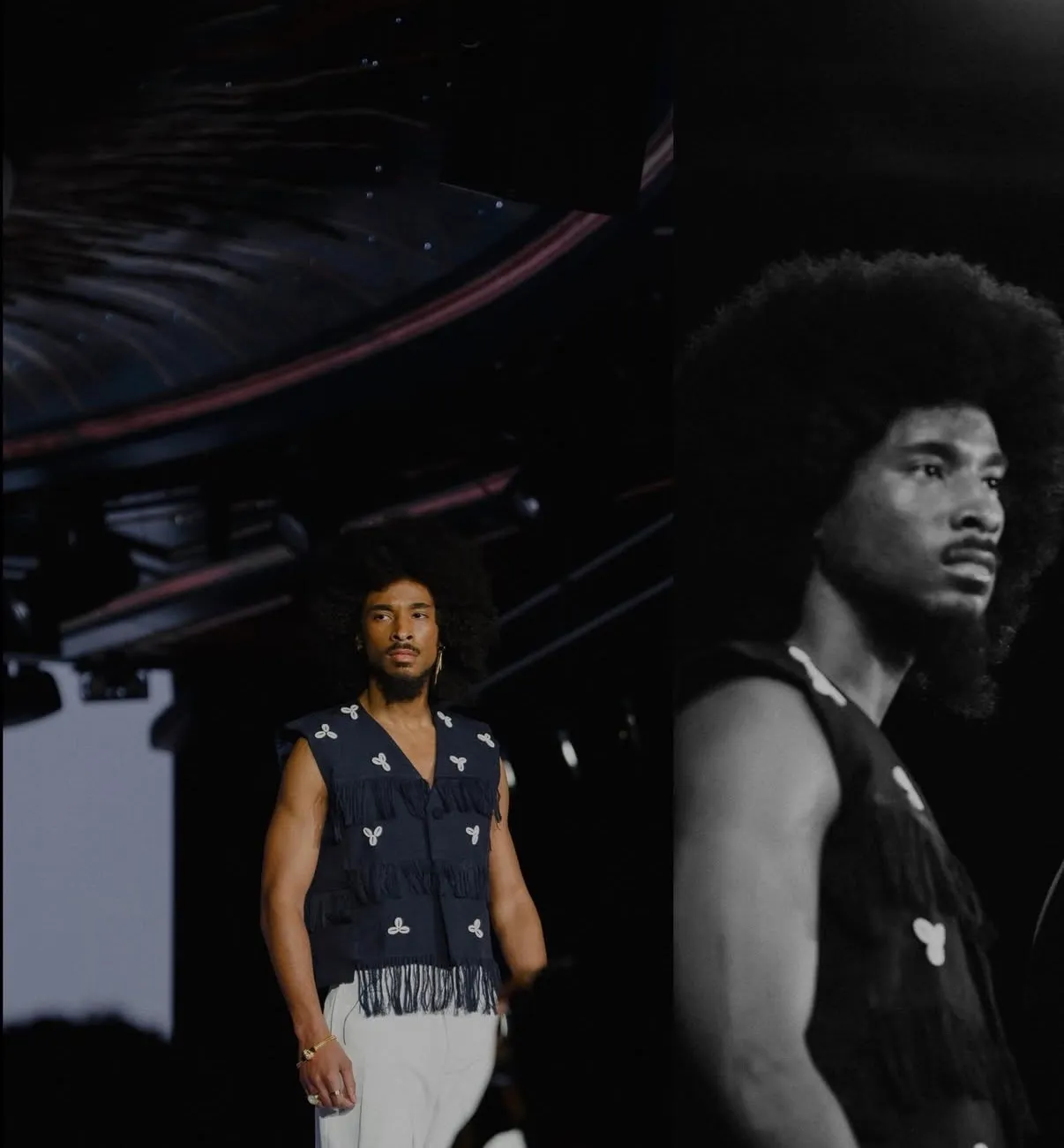 Sleeveless Aso Oke Jacket - Image 3